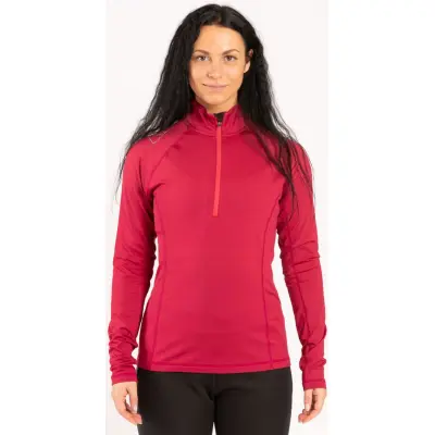 Fischer Vemdalen Baselayer LS W Mellanlager Tröja Pink Orchid, M