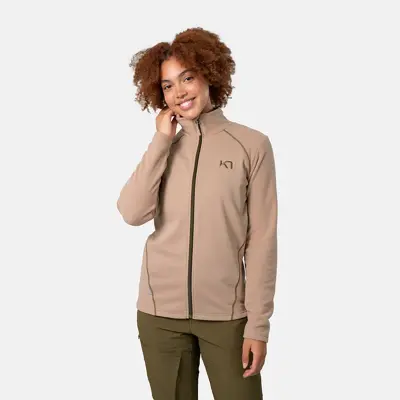 Kari Traa Kari F/Z Fleece Midtone Sand Grey