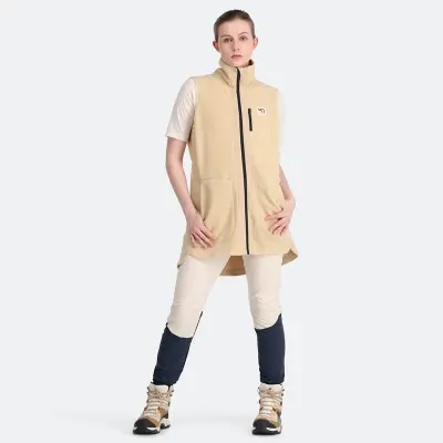 Kari Traa Sanne Pile Vest Women Light Beige