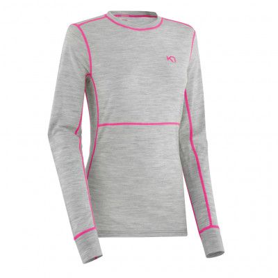 Kari Traa ULLA LS Tröja Gråmelerad - Utförsäljning