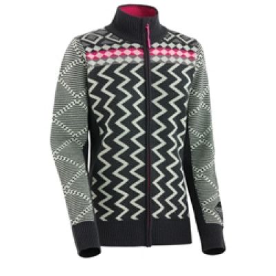 Kari Traa Vinje F/Z Stickad Tröja Black