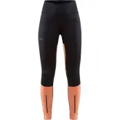 Craft ADV Essence Wind Tights W Längdskidbyxor Black/Glow, XS