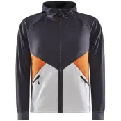 Craft Glide Hood Jacket M Längdskidjacka Slate/Chestnut, S