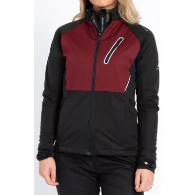 Fischer Åsarna 2 Softshell Jacket W Längdskidjacka Burgundy, S
