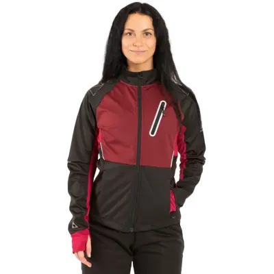 Fischer Åsarna 2 Softshell Jacket W Längdskidjacka Burgundy, XS