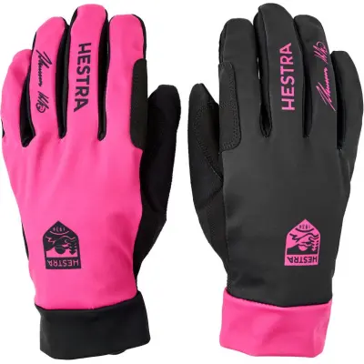 Hestra Klaebo Pro Model 5-finger Längdskidhandskar Black/Orchid, 9