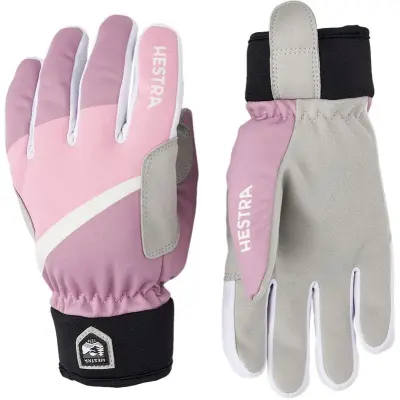 Hestra Tracker Junior 5-finger Längdskidhandskar Syringa Print, 4