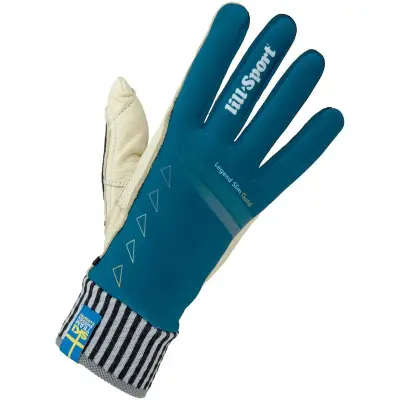 Lillsport Legend Slim Gold Längdskidhandskar Petrol, 12