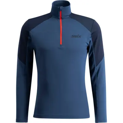 Swix Infinity Light Half Zip M Herr Blå M | Mellanlager Tröja