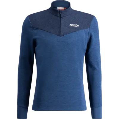 Swix Nordic Midlayer M Herr Blå M | Mellanlager Tröja