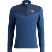 Swix Nordic Midlayer M Herr Blå XXL | Mellanlager Tröja
