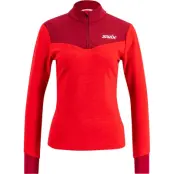 Swix Nordic Midlayer W Mellanlager Tröja Swix Red/Rhubarb Red, XS
