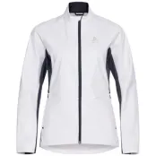 Odlo Jacket Markenes W Längdskidjacka White/Dark Sapphire, XS