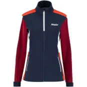 Swix Cross Jacket W Längdskidjacka Dark Navy/Rhubarb Red, XL