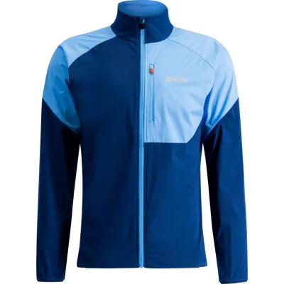Swix Focus Wind Jacket M Herr Blå XXL | Längdskidjacka