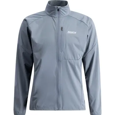 Swix Focus Wind Jacket M Herr Grå M | Längdskidjacka