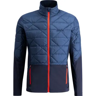 Swix Infinity Hybrid Insulated Jacket M Längdskidjacka Lake Blue/Dark Navy, L