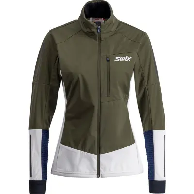 Swix Nordic XC Jacket W Längdskidjacka Olive/Bright White, XS
