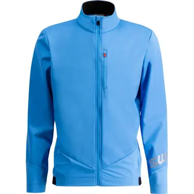 Swix Quantum Windstopper Jacket M Längdskidjacka Azure Blue, L