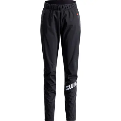 Swix Quantum Windstopper Pants W Dam Svart XL | Längdskidbyxor