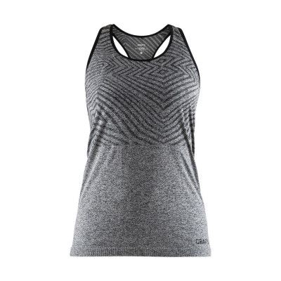Craft Cool Comfort She Racerback Singlet Black Melange