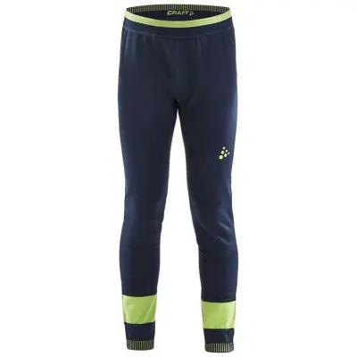 Craft Fuseknit Comfort Pants Junior Underställ Byxa Blaze/Azid, 122/128