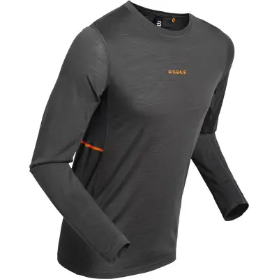 Dahlie Performance Wool LS M Underställ Tröja Darkgrey/Pink, XL