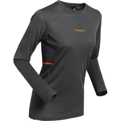 Dahlie Performance Wool LS W Underställ Tröja Darkgrey/Pink, XS