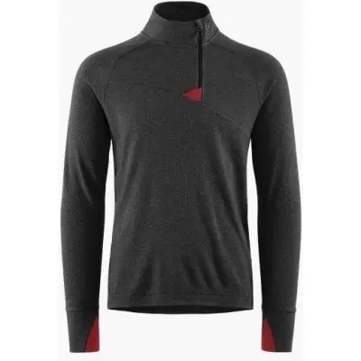 Klättermusen Huge Half Zip Sweater M'S Raven/Burnt Russet