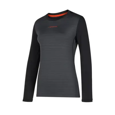 La Sportiva Tour Long Sleeve Women Carbon/Cherry Tomato