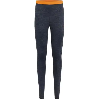 Odlo Pants Natural Performance Wool M Underställ Byxa India Ink Melange /Oriole, L