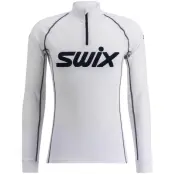 Swix RaceX Classic Half Zip M Herr Vit/Mörkblå S | Underställ Tröja