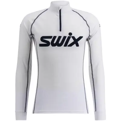 Swix RaceX Classic Half Zip M Underställ Tröja Bright White/Dark Navy, XXL