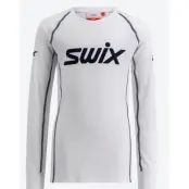 Swix RaceX Classic Long Sleeve Junior  Underställ Tröja Bright White/Dark Navy, 128