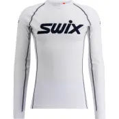 Swix RaceX Classic Long Sleeve M Underställ Tröja Bright White/Dark Navy, XL