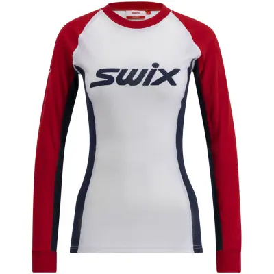 Swix RaceX Classic Long Sleeve W Dam Röd S | Underställ Tröja
