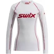Swix RaceX Classic Long Sleeve W Underställ Tröja Bright White/Swix Red, S