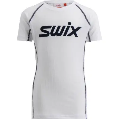 Swix RaceX Classic Short Sleeve Junior Underställ Tröja Bright White/Dark Navy, 140