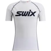 Swix RaceX Classic Shortsleeve M Underställ Tröja Bright White/Dark Navy, S