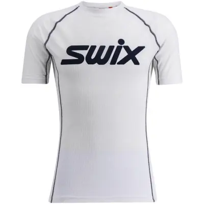 Swix RaceX Classic Shortsleeve M Underställ Tröja Bright White/Dark Navy, S
