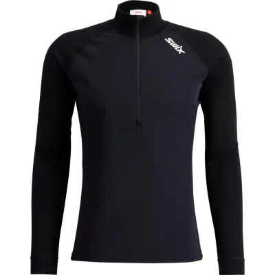 Swix RaceX Classic Wind Half Zip M Herr Svart L | Underställ Tröja