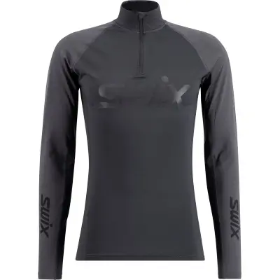 Swix RaceX Dry Half Zip M Underställ Tröja Black/Phantom, L