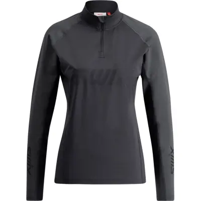 Swix RaceX Dry Half Zip W Dam Svart XL | Underställ Tröja