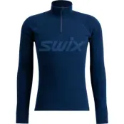 Swix RaceX Merino Half Zip M Underställ Tröja Dark Navy, L