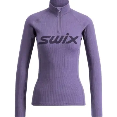 Swix RaceX Merino Half Zip W Dam Lila S | Underställ Tröja
