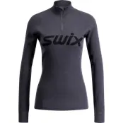 Swix RaceX Merino Half Zip W Underställ Tröja Phantom, XS