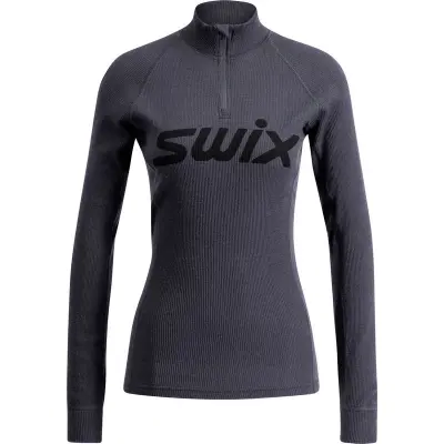 Swix RaceX Merino Half Zip W Underställ Tröja Phantom, XS