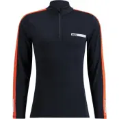 Swix Roadline Nts Half Zip Baselayer Top M Mellanlager Tröja Black/Fiery Red, L