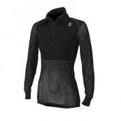 Woolnet Polo W/Zip Women's XXL, Jet Black