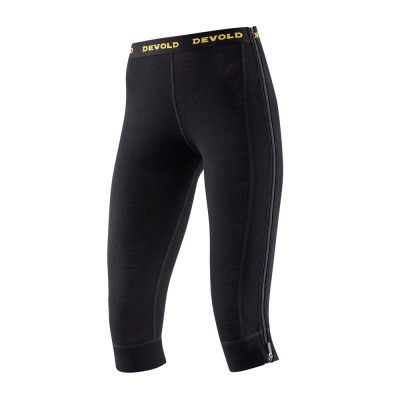 Devold Wool Mesh Zip-Off Capri Woman Black - Utförsäljning